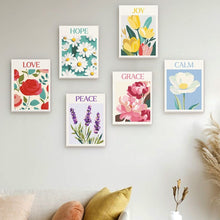 Carica l'immagine nel visualizzatore di Gallery, Mini Set Dipingere con i numeri 15x20cm (6 pezzi) - Emozioni in Fiore 1