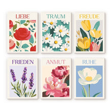 Carica l'immagine nel visualizzatore di Gallery, Mini Set Dipingere con i numeri 15x20cm (6 pezzi) - Emozioni in Fiore 2 Figured'Art