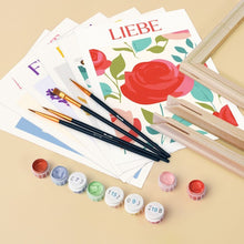 Carica l'immagine nel visualizzatore di Gallery, Mini Set Dipingere con i numeri 15x20cm (6 pezzi) - Emozioni in Fiore 2
