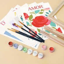 Carica l'immagine nel visualizzatore di Gallery, Mini Set Dipingere con i numeri 15x20cm (6 pezzi) - Emozioni in Fiore 3