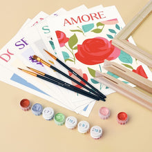 Carica l'immagine nel visualizzatore di Gallery, Mini Set Dipingere con i numeri 15x20cm (6 pezzi) - Emozioni in Fiore 4