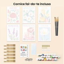Carica l'immagine nel visualizzatore di Gallery, Mini Set Dipingere con i numeri 15x20cm (6 pezzi) - Emozioni in Fiore 4