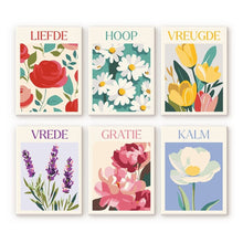 Carica l'immagine nel visualizzatore di Gallery, Mini Set Dipingere con i numeri 15x20cm (6 pezzi) - Emozioni in Fiore 5 Figured'Art