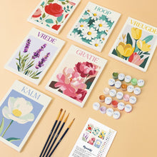 Carica l'immagine nel visualizzatore di Gallery, Mini Set Dipingere con i numeri 15x20cm (6 pezzi) - Emozioni in Fiore 5