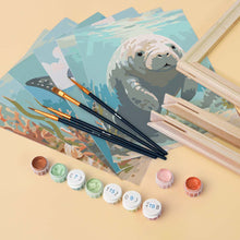 Carica l'immagine nel visualizzatore di Gallery, Mini Set Dipingere con i numeri 15x20cm (6 pezzi) - Tesori dell'Oceano