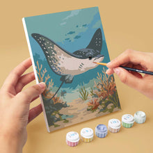 Carica l'immagine nel visualizzatore di Gallery, Mini Set Dipingere con i numeri 15x20cm (6 pezzi) - Tesori dell'Oceano