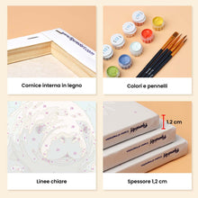 Carica l'immagine nel visualizzatore di Gallery, Mini Set Dipingere con i numeri 15x20cm (6 pezzi) - Tesori dell'Oceano