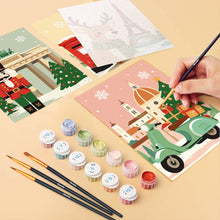 Carica l'immagine nel visualizzatore di Gallery, Mini Set Dipingere con i numeri 15x20cm (6 pezzi) - Destinazioni delle Vacanze