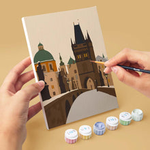 Carica l'immagine nel visualizzatore di Gallery, Mini Set Dipingere con i numeri 15x20cm (6 pezzi) - Collezione Villaggi Invernali