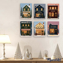 Carica l'immagine nel visualizzatore di Gallery, Mini Set Dipingere con i numeri 15x20cm (6 pezzi) - Villaggio Festivo