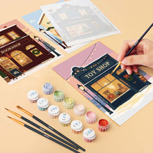 Carica l'immagine nel visualizzatore di Gallery, Mini Set Dipingere con i numeri 15x20cm (6 pezzi) - Villaggio Festivo