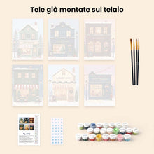 Carica l'immagine nel visualizzatore di Gallery, Mini Set Dipingere con i numeri 15x20cm (6 pezzi) - Villaggio Festivo