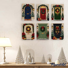Carica l'immagine nel visualizzatore di Gallery, Mini Set Dipingere con i numeri 15x20cm (6 pezzi) - Ingressi Natalizi