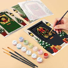Carica l'immagine nel visualizzatore di Gallery, Mini Set Dipingere con i numeri 15x20cm (6 pezzi) - Ingressi Natalizi