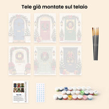 Carica l'immagine nel visualizzatore di Gallery, Mini Set Dipingere con i numeri 15x20cm (6 pezzi) - Ingressi Natalizi