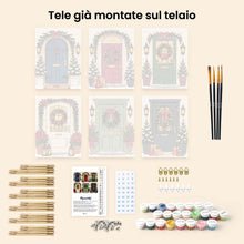 Carica l'immagine nel visualizzatore di Gallery, Mini Set Dipingere con i numeri 15x20cm (6 pezzi) - Ingressi Natalizi