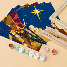 Carica l'immagine nel visualizzatore di Gallery, Mini Set Dipingere con i numeri 15x20cm (6 pezzi) - Immagini della Natività