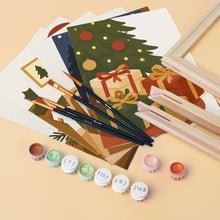 Carica l'immagine nel visualizzatore di Gallery, Mini Set Dipingere con i numeri 15x20cm (6 pezzi) - Momenti Festivi