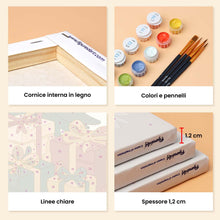 Carica l'immagine nel visualizzatore di Gallery, Mini Set Dipingere con i numeri 15x20cm (6 pezzi) - Momenti Festivi