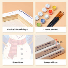 Carica l'immagine nel visualizzatore di Gallery, Mini Set Dipingere con i numeri 15x20cm (6 pezzi) - I preferiti dell'inverno