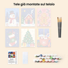 Carica l'immagine nel visualizzatore di Gallery, Mini Set Dipingere con i numeri 15x20cm (6 pezzi) - I preferiti dell'inverno