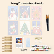 Carica l'immagine nel visualizzatore di Gallery, Mini Set Dipingere con i numeri 15x20cm (6 pezzi) - I preferiti dell'inverno