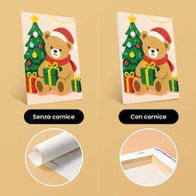 Carica l'immagine nel visualizzatore di Gallery, Mini Set Dipingere con i numeri 15x20cm (6 pezzi) - Orsetti di Natale