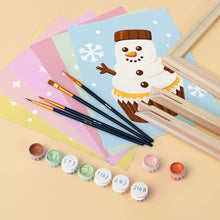 Carica l'immagine nel visualizzatore di Gallery, Mini Set Dipingere con i numeri 15x20cm (6 pezzi) - Cupcake di Natale