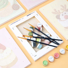 Carica l'immagine nel visualizzatore di Gallery, Mini Set Dipingere con i numeri 15x20cm (6 pezzi) - Cupcake di Natale