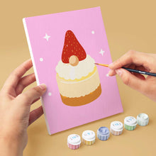 Carica l'immagine nel visualizzatore di Gallery, Mini Set Dipingere con i numeri 15x20cm (6 pezzi) - Cupcake di Natale
