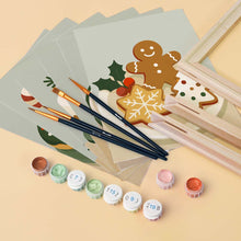 Carica l'immagine nel visualizzatore di Gallery, Mini Set Dipingere con i numeri 15x20cm (6 pezzi) - Dolci di Natale