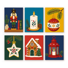 Carica l'immagine nel visualizzatore di Gallery, Mini Set Dipingere con i numeri 15x20cm (6 pezzi) - Tradizioni di Natale Figured'Art