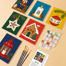 Carica l'immagine nel visualizzatore di Gallery, Mini Set Dipingere con i numeri 15x20cm (6 pezzi) - Tradizioni di Natale