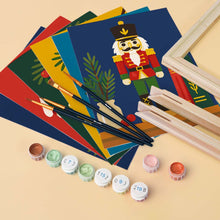 Carica l'immagine nel visualizzatore di Gallery, Mini Set Dipingere con i numeri 15x20cm (6 pezzi) - Tradizioni di Natale