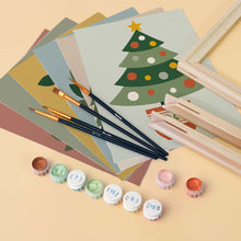 Carica l'immagine nel visualizzatore di Gallery, Mini Set Dipingere con i numeri 15x20cm (6 pezzi) - Collezione di Decorazioni Natalizie