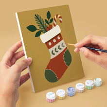 Carica l'immagine nel visualizzatore di Gallery, Mini Set Dipingere con i numeri 15x20cm (6 pezzi) - Collezione di Decorazioni Natalizie