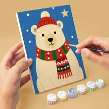 Carica l'immagine nel visualizzatore di Gallery, Mini Set Dipingere con i numeri 15x20cm (6 pezzi) - Abitanti del bosco a Natale