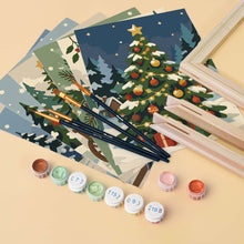 Carica l'immagine nel visualizzatore di Gallery, Mini Set Dipingere con i numeri 15x20cm (6 pezzi) - Racconto di Natale
