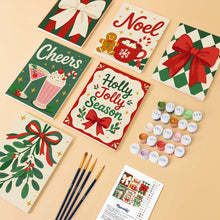 Carica l'immagine nel visualizzatore di Gallery, Mini Set Dipingere con i numeri 15x20cm (6 pezzi) - Calore Natalizio