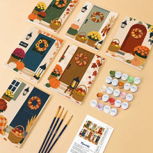 Carica l'immagine nel visualizzatore di Gallery, Mini Set Dipingere con i numeri 15x20cm (6 pezzi) - Bentornato Autunno