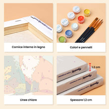 Carica l'immagine nel visualizzatore di Gallery, Mini Set Dipingere con i numeri 15x20cm (6 pezzi) - Creature della Foresta
