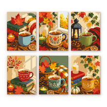 Carica l'immagine nel visualizzatore di Gallery, Mini Set Dipingere con i numeri 15x20cm (6 pezzi) - Stagione Pumpkin Spice Figured'Art