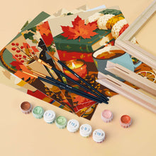 Carica l'immagine nel visualizzatore di Gallery, Mini Set Dipingere con i numeri 15x20cm (6 pezzi) - Stagione Pumpkin Spice
