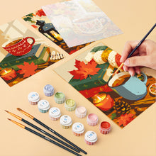 Carica l'immagine nel visualizzatore di Gallery, Mini Set Dipingere con i numeri 15x20cm (6 pezzi) - Stagione Pumpkin Spice