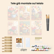 Carica l'immagine nel visualizzatore di Gallery, Mini Set Dipingere con i numeri 15x20cm (6 pezzi) - Stagione Pumpkin Spice