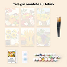 Carica l'immagine nel visualizzatore di Gallery, Mini Set Dipingere con i numeri 15x20cm (6 pezzi) - Giorni di Mercato Autunnale
