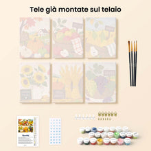 Carica l'immagine nel visualizzatore di Gallery, Mini Set Dipingere con i numeri 15x20cm (6 pezzi) - Giorni di Mercato Autunnale