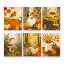 Carica l'immagine nel visualizzatore di Gallery, Mini Set Dipingere con i numeri 15x20cm (6 pezzi) - Sentiero del Raccolto Figured'Art