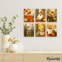Carica l'immagine nel visualizzatore di Gallery, Mini Set Dipingere con i numeri 15x20cm (6 pezzi) - Sentiero del Raccolto