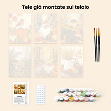 Carica l'immagine nel visualizzatore di Gallery, Mini Set Dipingere con i numeri 15x20cm (6 pezzi) - Sentiero del Raccolto